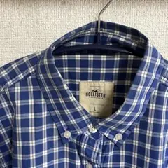 HOLLISTER ホリスター 長袖チェック シャツ 薄手 レディース Lサイズ