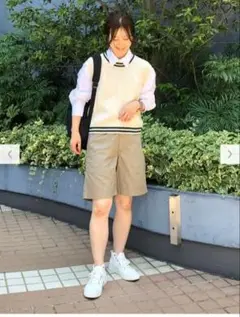 ユニクロ　チノパンツショーツ　ベージュ