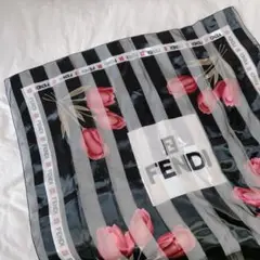 FENDI フェンディ 大判 スカーフ 花柄