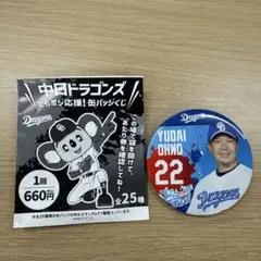 中日ドラゴンズ どらポジ応援！缶バッチくじ