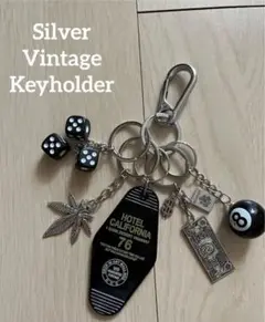 キーホルダー キーフック カラビナ シルバー ヴィンテージ アメカジ ストリート