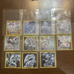 遊戯王　ブルーアイズ　青眼の白龍　シール　セミコンプ