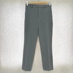 美品✦UNIQLO スマートアンクルパンツ M グレー 起毛/ゴム/ストレッチ