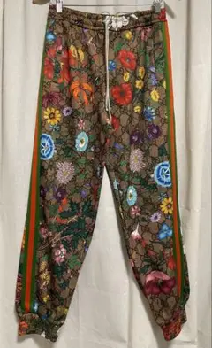未使用に近い【GUCCI】正規品トラックパンツGGフローラルSサイズ:ミケーレ