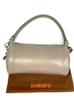 ヒロフ HIROFU ハンドバッグ 筒型 円柱 レアカラー