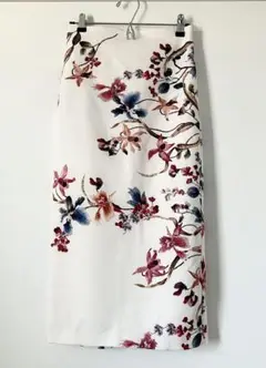 ZARA WOMAN ザラウーマン 花柄 タイト スカート スリット XS