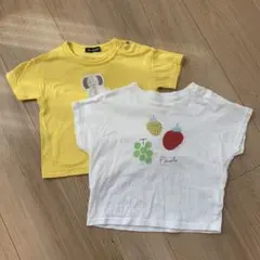 【匿名配送】ベビー服70 80 ２枚セット　夏用半袖2枚セット