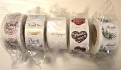サンキューシール ステッカー 5ロール セット