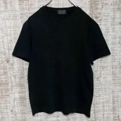 SEDUCTIONdeNICOLE メンズTシャツブラック麻混s406h326