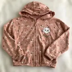 ディズニー　マリーちゃん　お花柄　パーカー 130cm