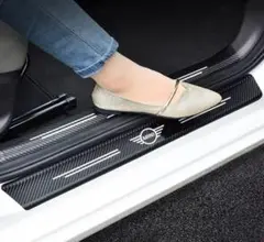 人気 BMW MINI ドア ステップ プロテクター ステッカー スカッフ