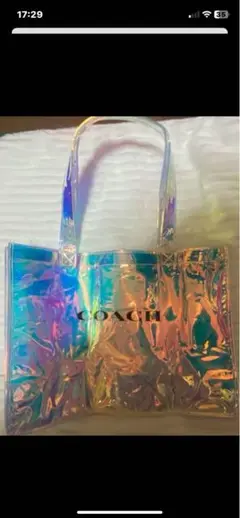 COACH オーロラビニールトートバッグ
