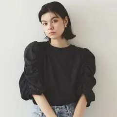 未使用 OPAQUE.CLIP シアーシャーリングスリーブ ドッキングカットソー
