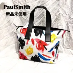 ポールスミス PaulSmith トートバッグ マルチカラー 総柄 ペイント