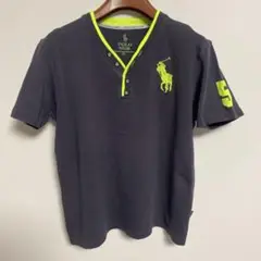 Polo Ralph Lauren ヘンリーネックTシャツ ダークグレー XL