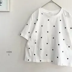 colza ハート刺繍Ｔシャツ 8909