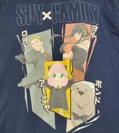 【442】スパイファミリー　 tシャツ　古着　ライトブルー　Ｌ