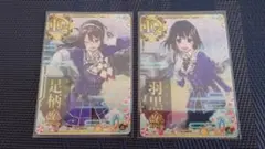 艦これアーケード　足柄改二&羽黒改二ホロ　夏フレーム2枚セット