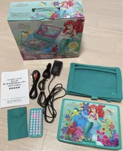 リトルマーメイド アリエル 9インチ ポータブルDVDプレーヤー