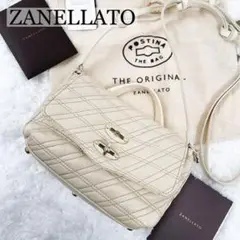 【美品】ザネラート ショルダーバッグ ポスティーナベイビー キルティング