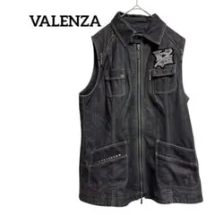 バレンザ　VALENZA デニムベスト ダークグレー　44