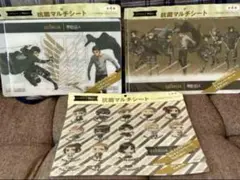 【非売品】進撃の巨人 抗菌マルチシート ローソン限定 3種コンプリート