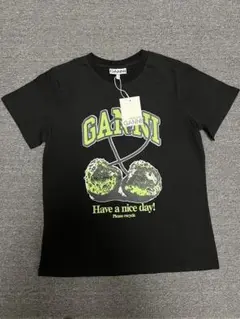 GANNI ブラック Tシャツ - M