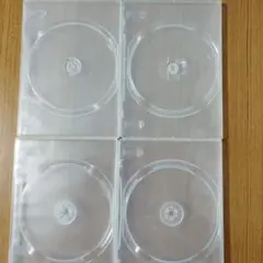 中古品】クリア空DVDケース4枚セット