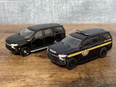 日本未発売 2種セット シボレー タホ パトロールカー グリーンライト 日本未発売 2種セット シボレー タホ パトロールカー グリーン