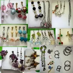 ビーズと金属製アクセサリーセット