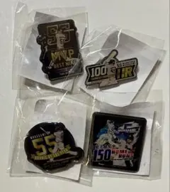 東京ヤクルトスワローズ 村上宗隆 歴代記念ロゴピンバッジ 4種セット