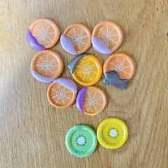 シーリングスタンプ チョコがけオレンジ風&キウイフルーツ風