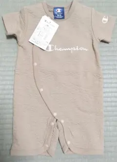 Champion ベージュロンパース 80