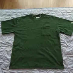 DISCASダークグリーン Tシャツ ポケット付き