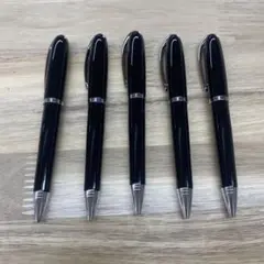 【新品】ボールペン 5本セット ブラック