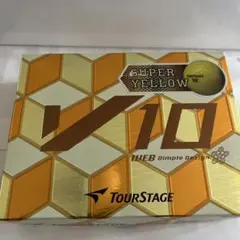 TourStage V10 ゴルフボール イエロー 12球 おまけボール付き！