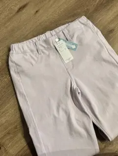 【新品】ストレッチパンツ 薄紫 ボトムス 160