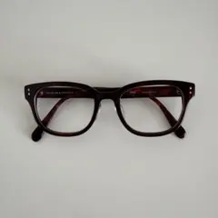 JINS ダークブラウン ベッコウ クラシックメガネ 度あり