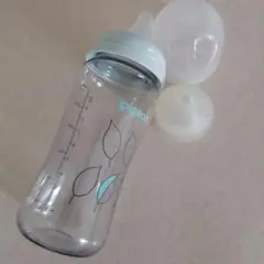 Pigeon 哺乳瓶 母乳実感 水色 乳首MとLつき