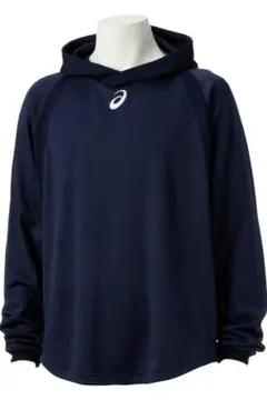アシックス ベースボールウェア メンズフィールドパーカー ネイビー 2XL、М