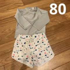 記名無し　nico 80 ラッシュガード　テラゾー柄