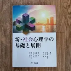 新・社会心理学の基礎と展開