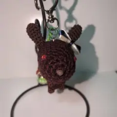 うさぎのあみぐるみチャーム