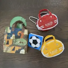 KALDI カルディ オリジナル レトロスポーツバッグ レッド　イエロー