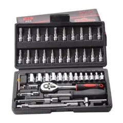 ソケットレンチ 工具セット 車 DIY メンテナンス 整備 46pcs