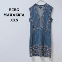 BCBG MAXAZRIA　チュニック　ノースリーブ　エスニック　薄手　XXS