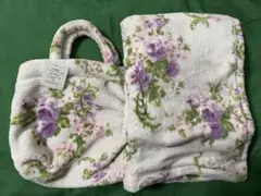 【新品未使用】LAURA ASHLEY バッグ付ブランケット
