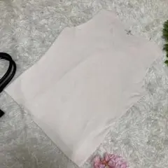 極美品　GRES BOUTIQUE ノースリーブニット　白　綿　シルク　42