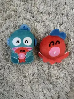 サンリオ　ハンギョドン　さゆり　ぬいぐるみバッジセット