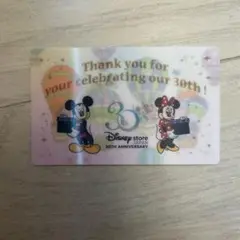 ディズニーストア 30周年カード